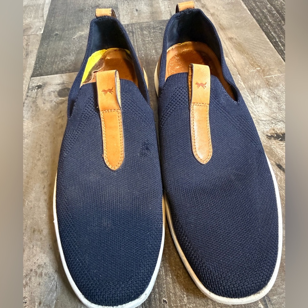Wolf & Shepherd SwiftKnit Slip On Sneakers Navy Knit Dress Casual Size‎ 10
